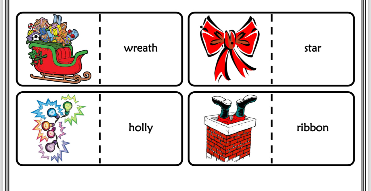 Christmas domino