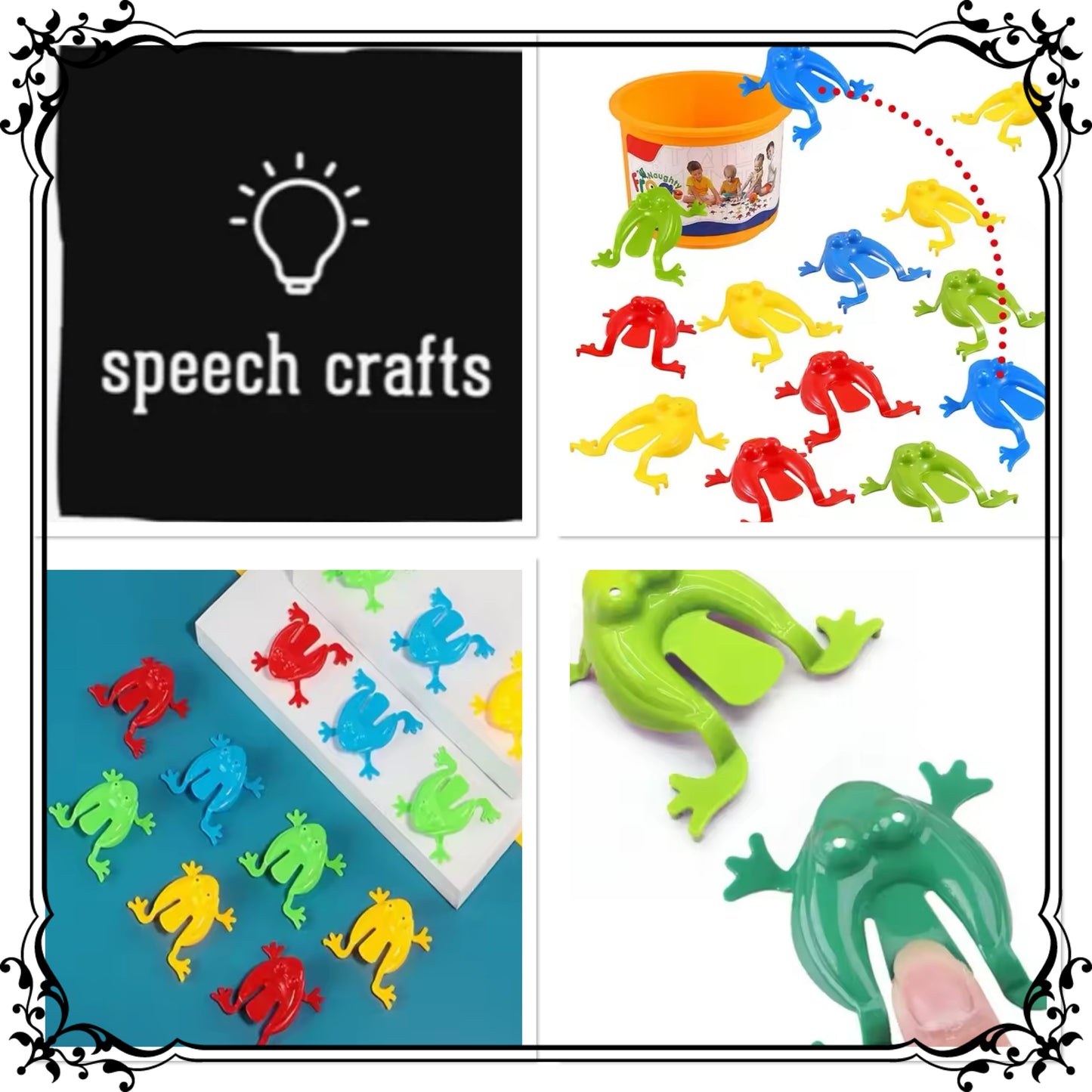 Jumping color frogs