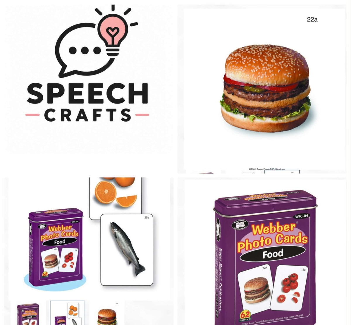 Webber photo cards food super duper