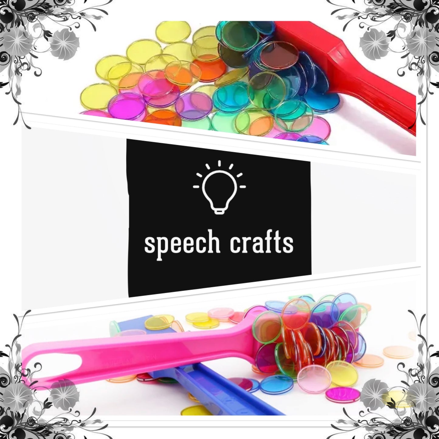 🗣️Καρτέλες συλλαβών με μαγνητική ράβδο