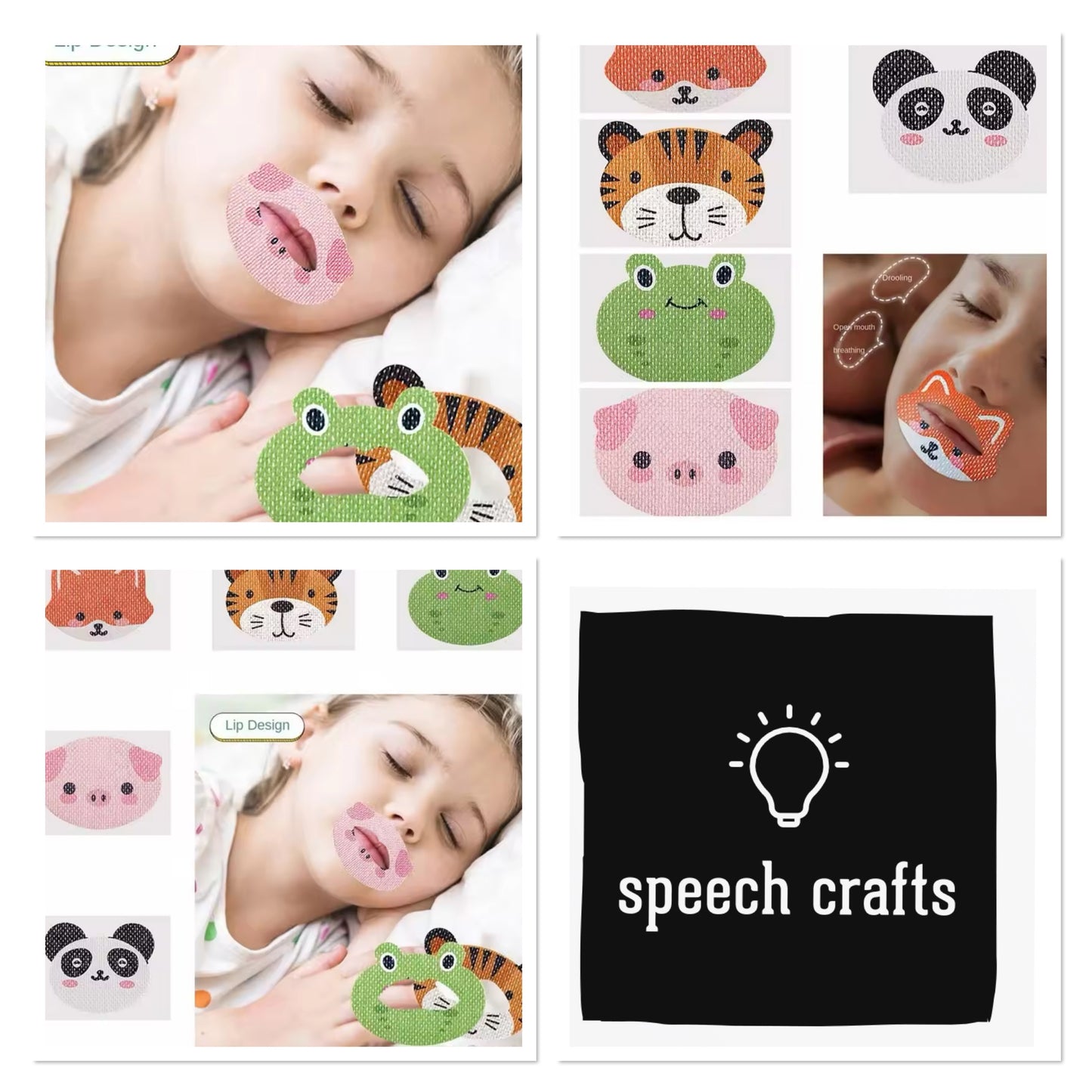 Kids Sleep Strips Ρινική αναπνοή Υποαλλεργικό φιλικό προς το δέρμα Ήπιο Peeling Correct