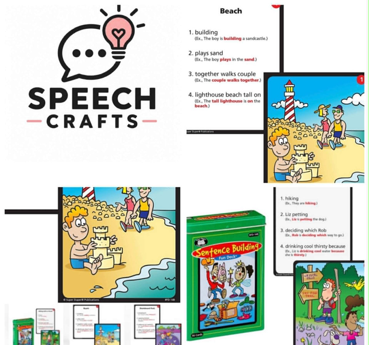 SENTENCE BUILDING FUN DECK super duper