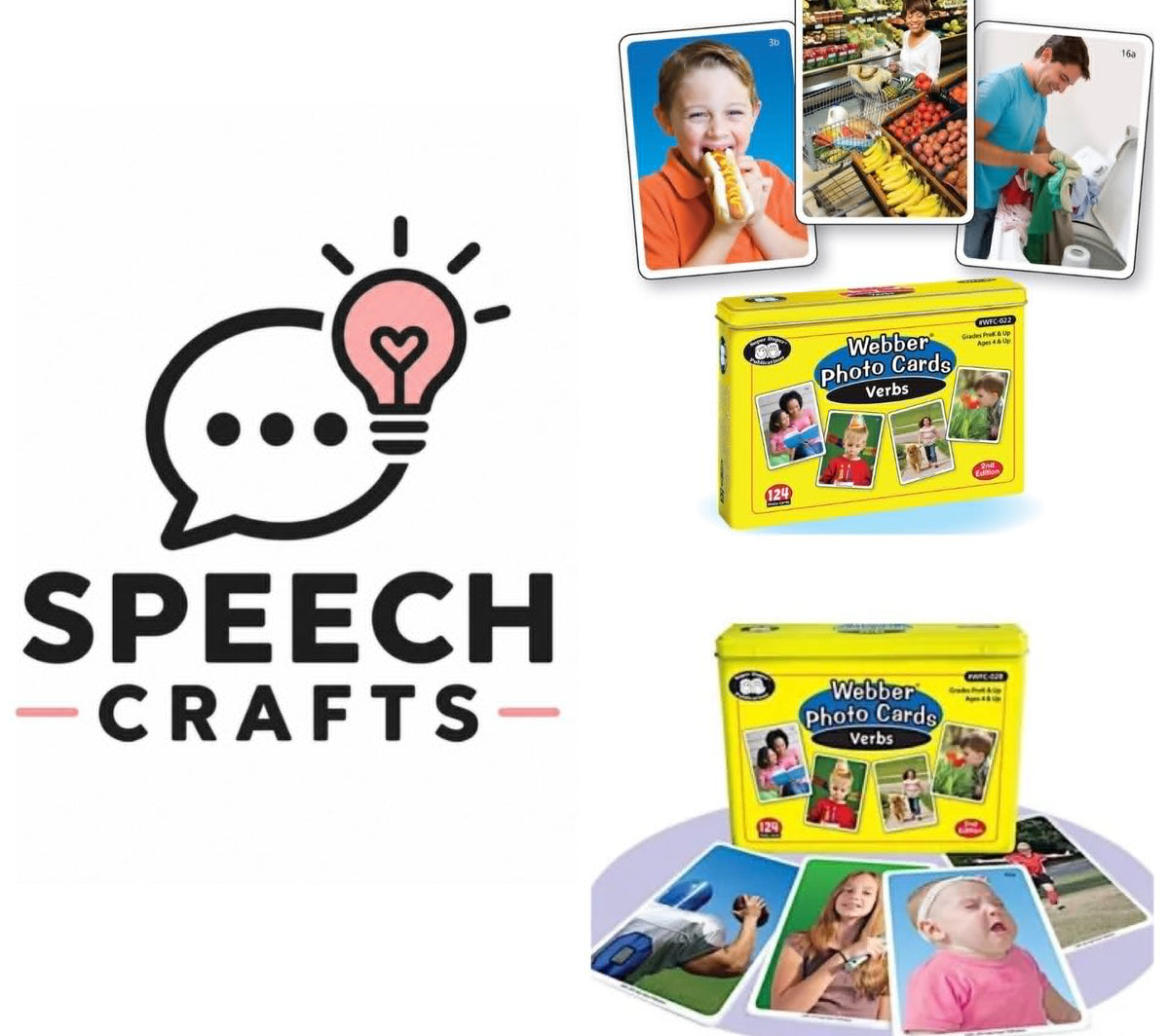 WEBBER PHOTO CARDS - VERBS super duper
